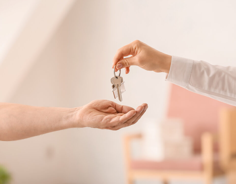 handing over house keys