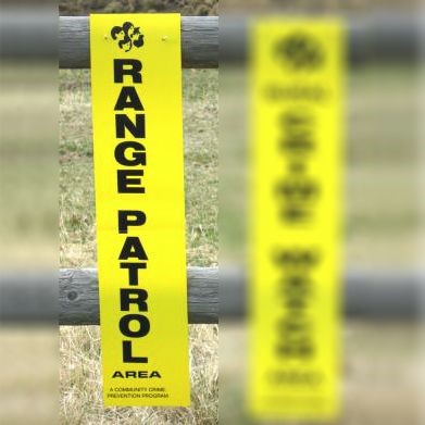 range patrol SE Alberta rural crime watch sign